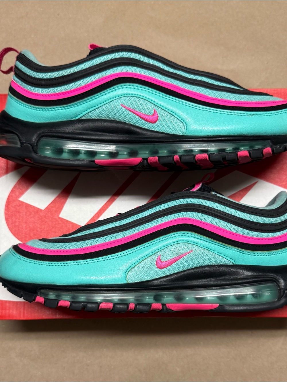 Nike Air Max 97 Hyper Turquoise Men’s size 11 running shoes Rare!